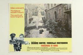 Original Movie Lobby Card Poster MASSACRE IN ROME WWII Military Richard ... - $11.04
