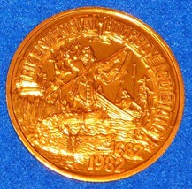 BOURBON LOUISIANA NEW ORLEANS MARDI GRAS DOUBLOON COIN TOKEN LOUIS XIV F... - £3.18 GBP