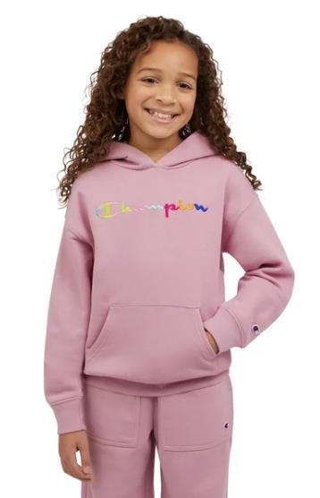Champion Boys Girls Hoodie Pink Kangaroo Pocket Midweight Drop Shoulder ... - $32.99