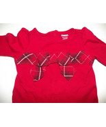 Gymboree Bodysuit Red &amp; Black Bow Size 3-6 Months Baby Infant Shirt Top ... - £9.20 GBP