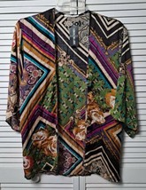 New Must Have Womens 1/2 Sleeve Open Cardigan Size S Multi-Colored Floral  - £15.62 GBP