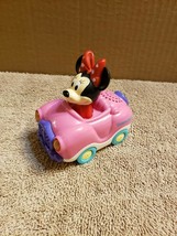 Minnie Mouse Toy Convertible Car Animated Lights Flash Minnie Talks and ... - $7.92