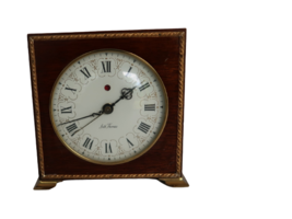 Vtg Seth Thomas Poise I SS7-Q Electric Alarm Wood Mantle Clock Connecticut - £27.43 GBP