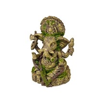 Rosewood Polyresin Moss Covered Statue of Ganesha Aquarium Ornament  - $33.00