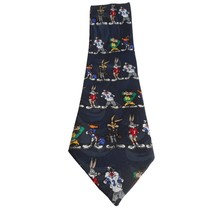Looney Tunes Vtg Cartoon Novelty Necktie Football characters Bugs, Taz, ... - $417.23 MXN