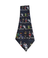 Looney Tunes Vtg Cartoon Novelty Necktie Football characters Bugs, Taz, ... - $22.39