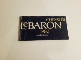 1980 Chrysler Le Baron Owner's Manual - £11.66 GBP