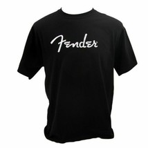 Genuine Fender Guitars Original Logo Tee Men&#39;s T-Shirt - BLACK - 2XL, XXL - $47.99