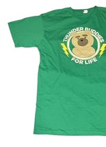 Ted 2 Thunder Buddies For Life T-Shirt Men’s Large Green 100% Cotton Movie Tee image 3