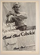 1968 Print Ad Creek Chub Cohokie Coho Salmon Fishing Lures Garrett,Indiana - $15.28