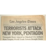 Los Angeles Times Ventura County Edition 9-11-2001 A-section 40 pages - £19.69 GBP