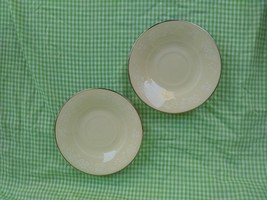 Lot of 2 Lenox Snow Flower Saucers Free US Shipping - $15.88