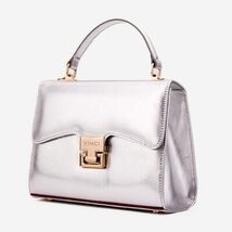 The Ege Silver Leather Handbag image 2