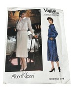 Vogue Patterns 1479 Albert Nipon American Designer Dress Sewing Pattern ... - $364.93 MXN