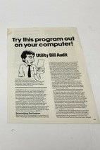 Atari Utility Bill Audit Program Brochure - £7.72 GBP