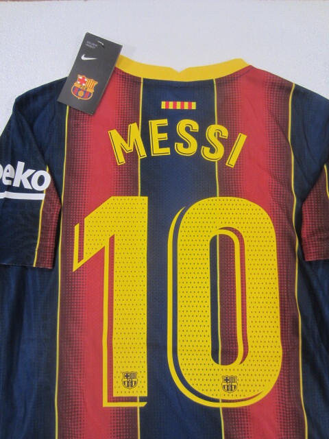 Lionel Messi FC Barcelona La Liga Match Blue Red Home Soccer Jersey ...