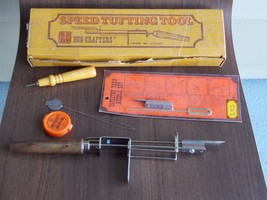 Speed Tufting Tool Set RC Rug Crafters Tapestry Manual Gauge vintage - $34.99