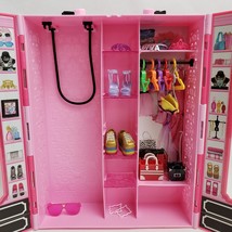 Barbie Fashion Ultimate Closet Wardrobe Carrying Case &amp; Accessories Shoes 2013 - $29.65