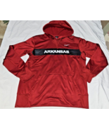 Mens Nike Arkansas Razorbacks Pullover Hoodie medium M Cardinal Red Swea... - £21.69 GBP