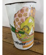 Vintage 1960s 7-UP Give Un To Others Trash Garbage Can Kim Whitesides Hi... - $287.06 CAD