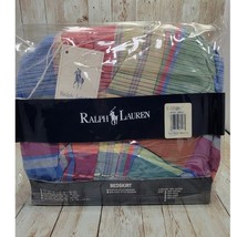 Ralph Lauren Ruffled Style Bed Skirt Twin 39X75in Red Blue Green - $70.46