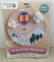 Leisure Arts Embroidery Kit Hot Air Balloon SEALED - $9.89