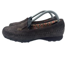 Skechers Relaxed Biker Pedestrian Suede Chocolate Brown Flats Loafers Wo... - $39.59