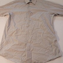 Calvin Klein Regular Fit Long Sleeves Button Men's Gray Shirt Size 15 1/2" image 8