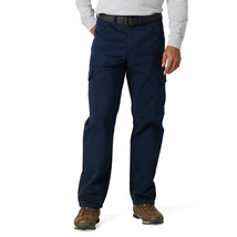 Men&#39;s Wrangler Workwear Relaxed Fit Cargo Pant, Blue Size 44 x 32 - £25.72 GBP