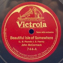 John McCormack 78 Beautiful Isle Of Somewhere / The Lord Is My Light EE- B6 - £5.53 GBP