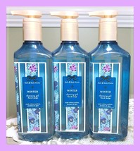 Bath &amp; Body Works WINTER 8 fl oz Cleansing Gel Hand Soap x3 Seasonal Woodsy - £24.54 GBP