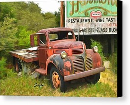 Abandoned Relic Harmony California by Floyd Snyder Vintage Truck Signed 12x18  - £38.68 GBP