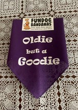 Doggiedanna Oldie But A Goodie Purple Dog Bandana Medium Large Tie On Scarf - £4.38 GBP