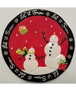 Decorative Holiday Christmas Plate by Ganz - £14.70 GBP