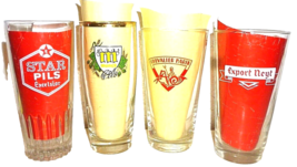 4 Excelsior DeGomme Munck Chevalier Marin Neyt Belgium Beer Glasses - £19.71 GBP