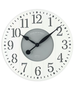  Large White, Rich Grey &amp; Silver 24&quot; Oversized Wall Clock , Quartz Movem... - £48.95 GBP