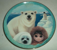 1990 Franklin Mint Limited Edition &#39;&#39;Pu&#39;s Polar Playground&#39;&#39;Plate #6232 ... - £33.62 GBP