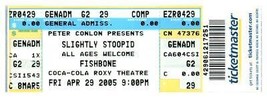 Fishbone Concert Ticket Stub April 29 2005 Atlanta Georgia Untorn - $14.84