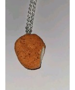 Chicken Nugget Silver Necklace Food Charms Jewelry Chicken - $9.50