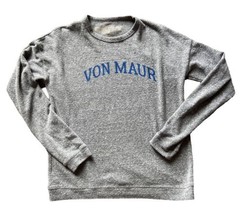 Von Maur Long Sleeve Womens Xtra Small Retro Brand Heather Grey Sweater - $12.02