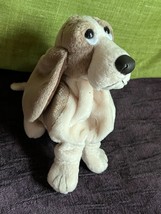 Small Tan &amp; Brown Plush Hush Puppies Promotional Puppy Dog Stuffed Animal – 5.5 - £7.50 GBP