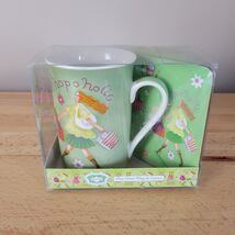 Kent Pottery SHOPAHOLIC Ceramic Coffee Mug With Coaster NWT New In Box E... - $18.80