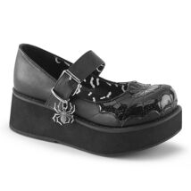 SALE DEMONIA SPRITE-05 2"  Platform  Mary Jane Spider Charm Strap Women ... - $50.37