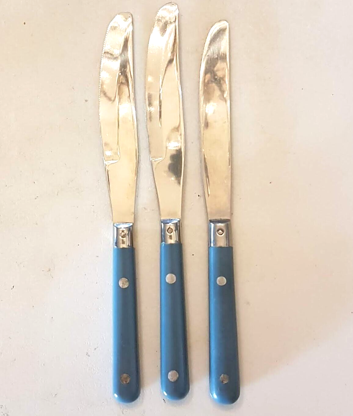 Washington Forge Mardi Gras Knife LOT Williamsburg Blue Handle 2 Butter ... - $17.75