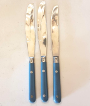 Washington Forge Mardi Gras Knife LOT Williamsburg Blue Handle 2 Butter ... - £14.18 GBP