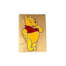 All Night Media Friendly Pooh 997-H07 Wood Mounted Rubber Stamp Card Mak... - $9.49