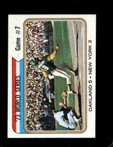 1974 Topps #478 World Series Game 7 Exmt Athletics Nicely Centered *X52168 - £5.39 GBP