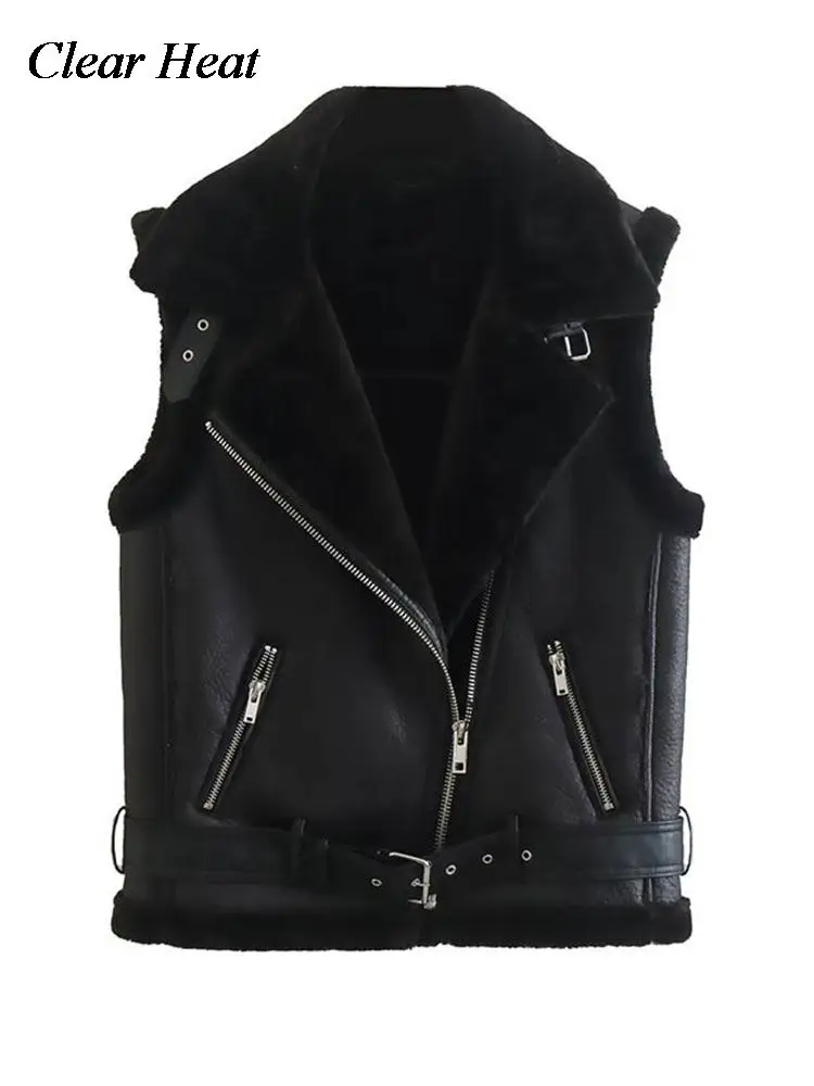 2022 Winter Women  Combined With Velvet Double Sided Vest Female Thicken... - £200.52 GBP
