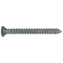 #10 x 2&quot; Zinc Slotted Flat Head Sheet Metal Screws (24 pcs.) - £10.14 GBP