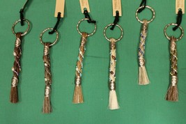 Equine Key Chain - Braided Horse Hair Pearls and Beads - Cowboy Collecti... - $12.00